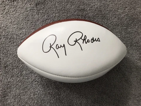 Packers Coach Ray Rhodes Autographed Football Cover