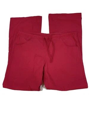 Pantalones Médicos Dickies Para Mujer Enfermería Pierna Acampanada Rosa Oscuro Corbata Frontal Talla XS Foto 1 de 4