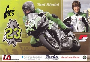 Autogrammkarte Toni Riedel Motorradsport AK - Bild 1 von 1