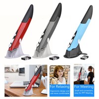 2.4GHz Wireless Optical Pen Mouse Adjustable 1600DPI 4 Keys Mice For PC Laptop