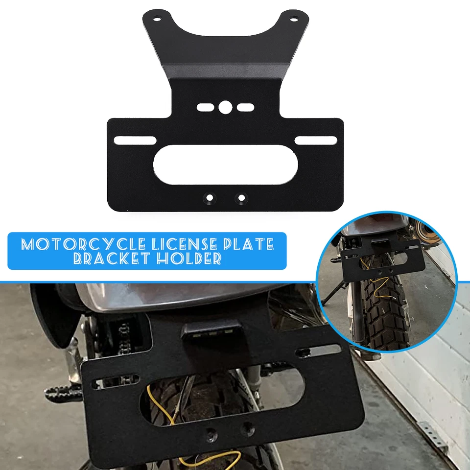 FOR SUZUKI DR650S/SE DR650 DR650SE 1996-2023 Black License Plate Bracket Holder Foto 1 de 4