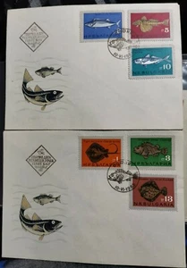 FDC SPD BULGARIA Fish scott# 1403-08 1965 - Picture 1 of 1