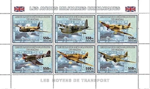 Aviation / Planes / Les Avions Militaires /  British Flag - Congo - MNH** g115 - Picture 1 of 1
