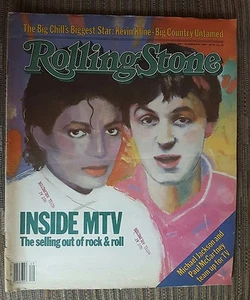 Michael Jackson Paul McCartney  Rolling Stone Magazine  Issue # 410 Dec 8, 1983 - Picture 1 of 1