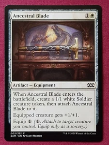Magic The Gathering DOUBLE MASTERS ANCESTRAL BLADE artifact card MTG - Imagen 1 de 2