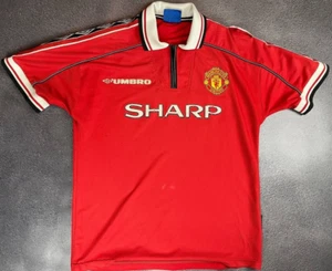 Manchester United 1998/2000 Umbro Home Football shirt Soccer Jersey Size M - Picture 1 of 11
