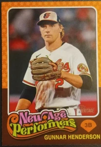 2024 Topps Heritage #NAP-24 Gunnar Henderson New Age Performers Orioles - Imagen 1 de 2