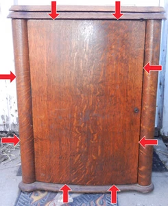 White Sewing Machine Co. Parlor Cabinet FRONT DOOR with Storage - Picture 1 of 11