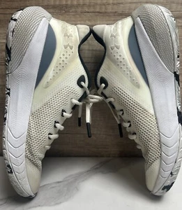 Under Armour Basketball Shoes Men8.5 Black White Hovr Sneaker Lightweight Active - Picture 1 of 10