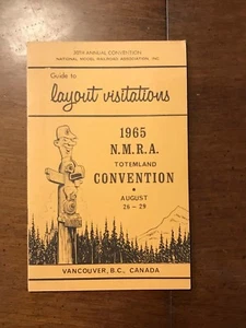 1965 NMRA National Model Railroad Association Guide to Layout Visitations - Picture 1 of 3