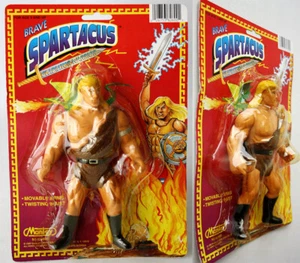 RARE VINTAGE 1997 BRAVE SPARTACUS GLADIATOR WARRIOR FIGURE MANLEY TOYS NEW - Picture 1 of 9