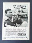 1968 Dodge Dart GTS Dick Landy Cragar Mags annonce originale imprimée