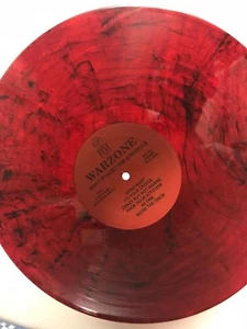 Warzone Don't Forget The Streets LP Red Black wax NYHC CRO-MAGS Agnostic Front - Foto 1 di 4