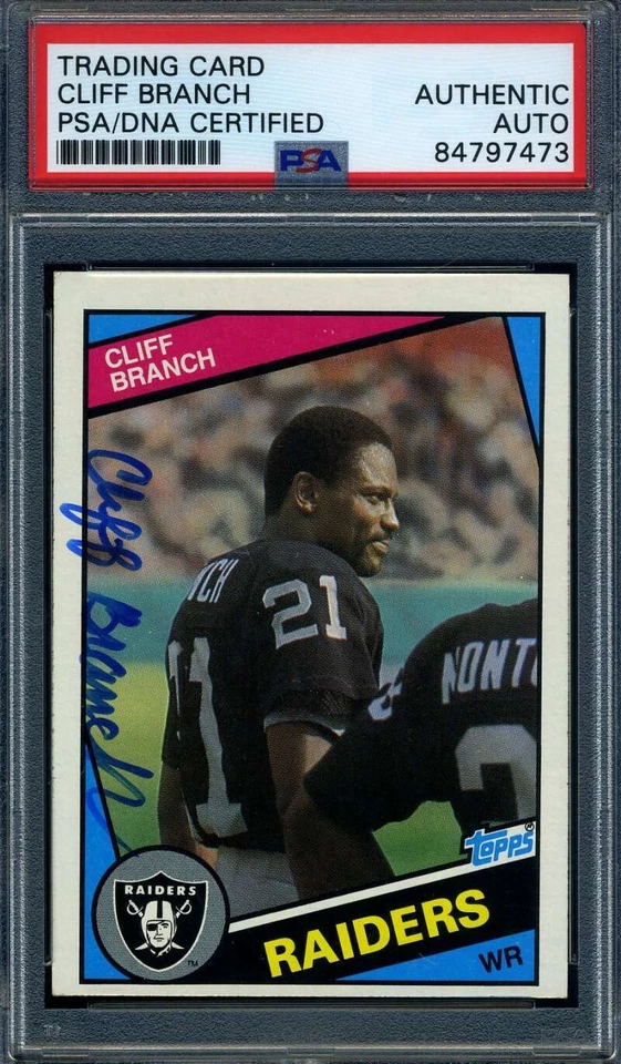 Cliff Branch PSA DNA Signed 1984 Topps Autograph - Image 1 of 1
