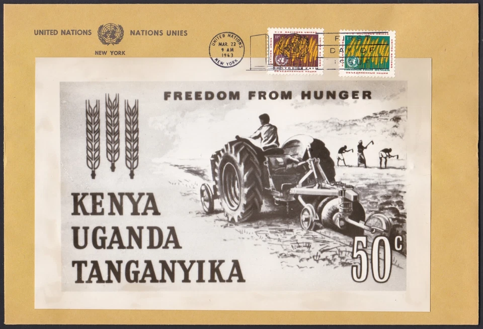 Kenya, Uganda, Tanzania Sc138 FAO, Freedom from Hunger, Photo Essay, FDC - Image 1 of 1