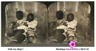 ANNEXE D&#39;UNE FABRIQUE DE SUCRE DE CANNE, AFRIQUE, ENFANTS, VUE ST&#201;R&#201;O 1901 -S43