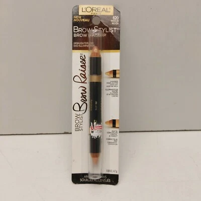 L'Oréal Paris Brow Stylist Brow Raiser Highlighter Duo Medium 620 Mayon 0.16oz.  - Image 1 of 4