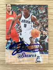 Ronnie Brewer Autograph Card - 2007-08 Fleer Ultra - Utah Jazz 