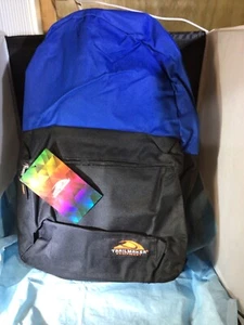 "Zaino Attrezzatura Trailmaker Rete Tasca Nero Blu Escursione Scuola 19""X12""X 10""" - Foto 1 di 6