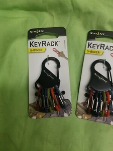Nite Ize S-Biner KeyRack Steel Keychain Biner 3Pack, 3 pack dual carabiners. - Picture 1 of 5