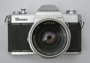*FILM TESTED* TOPCON UNIREX 35MM CAMERA WITH TOPCOR 50mm F2 LENS - Picture 1 of 9