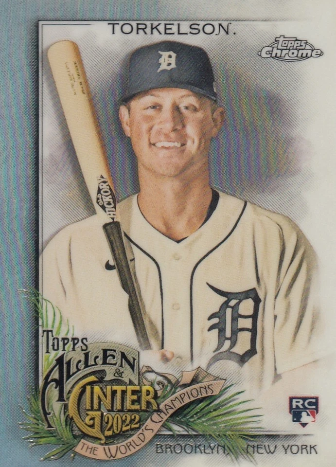 SPENCER TORKELSON TOPPS ALLEN & GINTER CHROME REFRACTOR RC TIGERS #208 2022 22 - Image 1 of 1