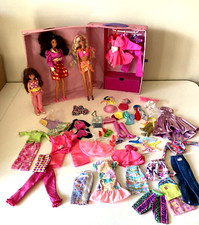 Barbie Doll Vtg Superstar Era 1980s  1990s Lot w Clothing Shoes Accessories Case