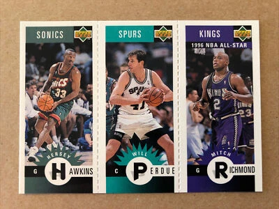 1996-97 Collector's Choice Hawkins / Perdue / Richmond #M161 Basketball Card - Image 1 of 2