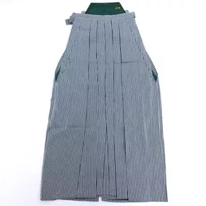 Pantalones Kimono Para Hombre Andon Hakama Gris Verde Rayas Talla XL F/S - Imagen 1 de 3