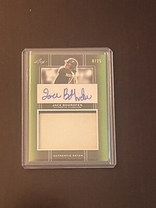 Jace Bohrofen 2019 Leaf Perfect Game National Showcase Patch Auto /25