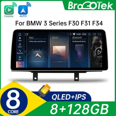 Für BMW F30 F31 F33 CIC NBT 12.3'' 8-Kern 128G CarPlay Android auto Autoradio 4G - Bild 1 von 4