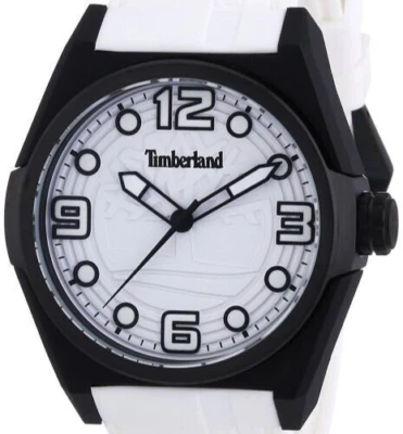 Reloj Timberland Radler Correa de Goma Blanca Negro IP SS TBL.13328JPB/01 Foto 1 de 4