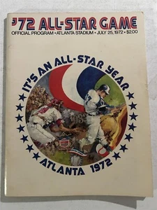 1972 ALL STAR GAME Program ROBERTO CLEMENTE Hank AARON Gaylord PERRY Autograph - Picture 1 of 9