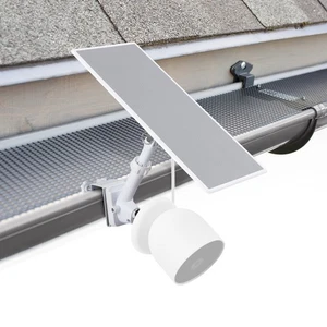 Montaje de canalón 2 en 1 para cámara Google Nest (batería) y panel solar (blanco) - Imagen 1 de 10