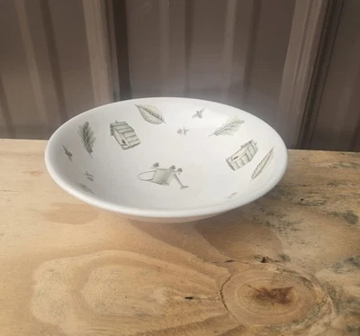 1 件普法尔茨格拉夫天然木瓷器 83⁄8 英寸宽 x 21⁄4 英寸高汤/沙拉碗。 — 第 1/4 张图片