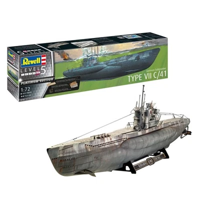 U-Boot German Submarine Type VII C/41 1:72 93cm Revell 05163 WWII Modell Uboot - Bild 1 von 4
