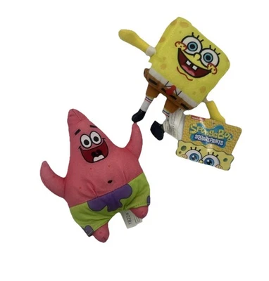 SpongeBob square pants & Patrick Star 6 inch plush New Nickelodeon - Image 1 of 4
