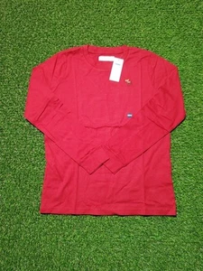 Abercrombie Kids Boys Size 13/14 Long Sleeve Tee T Shirt Moose Logo Cotton - Picture 1 of 14