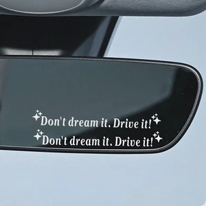 4pcs White''The best or nothing'' Car Rearview Mirror Sticker Cars Decal Sticker - Picture 1 of 8