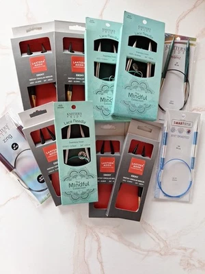 Lote de 11 agulhas circulares Knitter's Pride Mindful, Lantern Moon e mais de 24 polegadas - Imagem 1 de 3