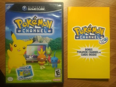 Canal Pokémon Nintendo GameCube con tarjetas de lector electrónico sin perforar sin manual Foto 1 de 4