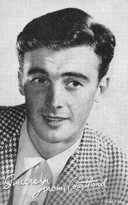 JEROME COURTLAND Movie Star Actor ca 1950s Vintage Arcade Card Mutoscope - Picture 1 of 1