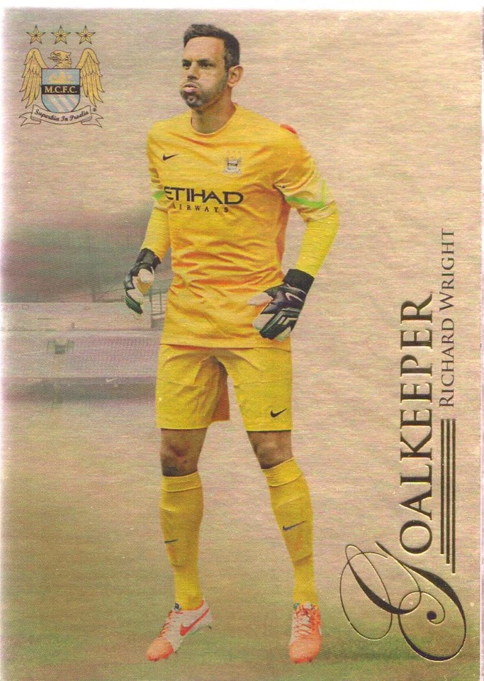 2015 Manchester City Futera Premium Soccer Trading Cards Gold: Pick From List - Image 1 of 1
