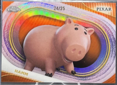 2025 Topps Chrome Disney #93 'Hamm' Orange Refractor 24/25; - Bild 1 von 3