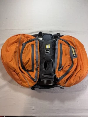 Mochila de caminhada Ruffwear Approach Dog Gear Pack laranja com alforjes P - Imagem 1 de 2