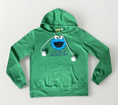 Sesame Street Vintage 80s Cookie Monster Green Hoodie Small Jerry Leigh Rare - Image 1 of 4
