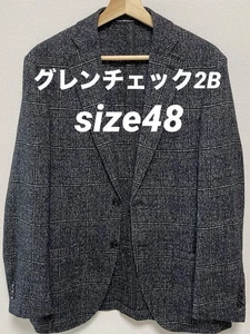 [Chaqueta Anillo] Chaqueta United Arrows Gris Glen Check 2B Talla 48 - Imagen 1 de 24