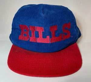 Vintage 90er NFL Starline Buffalo Bills Snapback Mütze Cord Old School Kappe New York EUC - Bild 1 von 8