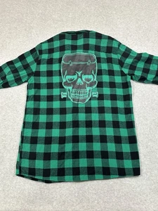 Kreepsville 666 Franken Monster Flannel Green Black 2XL Frankenstein - Picture 1 of 9