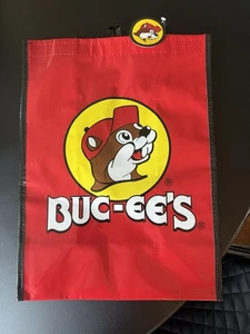 Buc-ee's Reusable Sturdy Plastic Coated Shopping Tote/Bag NWT 16" X 12" X 7" - Picture 1 of 4